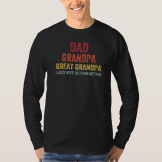 Pappa Grandpa Underbar Grandpa I Behålla att få bä T Shirt