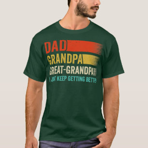 Pappa Grandpa Underbar Grandpa I Behålla att få bä T Shirt