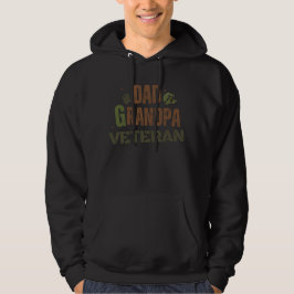 Pappa Grandpa Veteran Proud Family Fars dag Pappa Hoodie