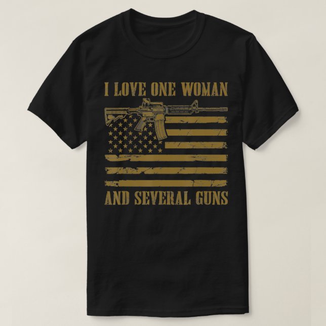 Pappa Grandpa Veteran US Flagga I Kärlek One Woman T Shirt (Design framsida)