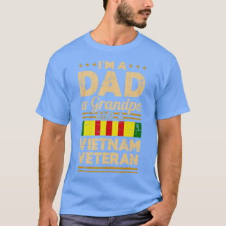 Pappa Grandpa Vietnam Veteran Vintage Manar Gift T Shirt