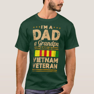 Pappa Grandpa Vietnam Veteran Vintage Manar Gift T Shirt