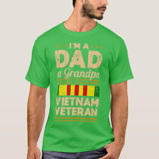 Pappa Grandpa Vietnam Veteran Vintage Manar Gift T Shirt