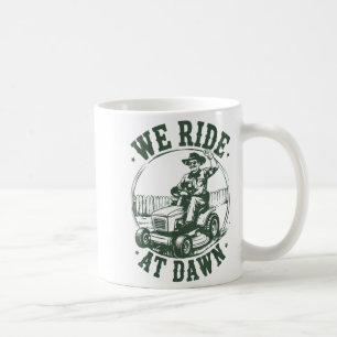 Pappa gräsklippare Vi rider i gryningen Roligt kli Kaffemugg