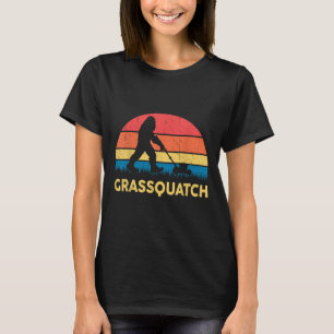 Pappa gräsmattor Gnuffmonster Bigfoot gräsklippare T Shirt