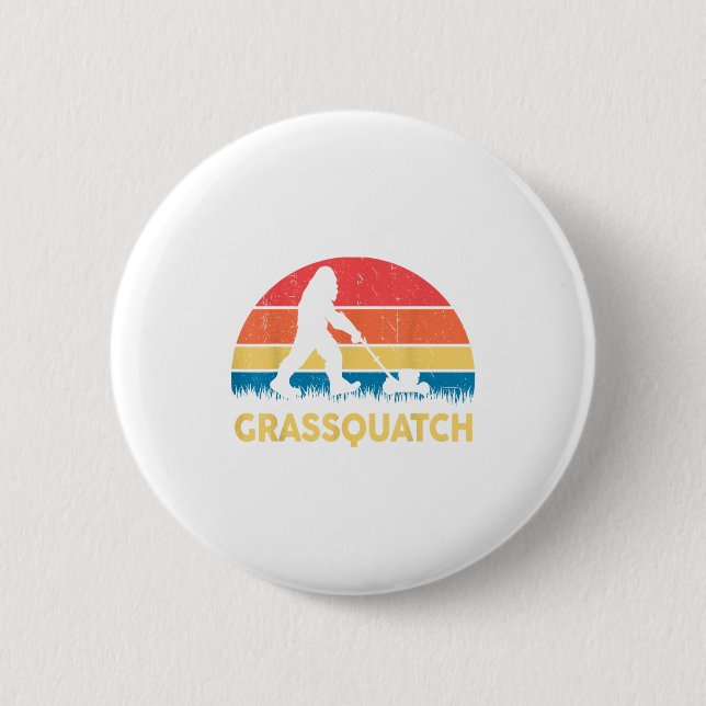 Pappa gräsmattor Gnuffquatch Bigfoot gräsklippare  Knapp (Framsida)