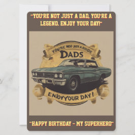 Pappa Grattis på födelsedagen Card