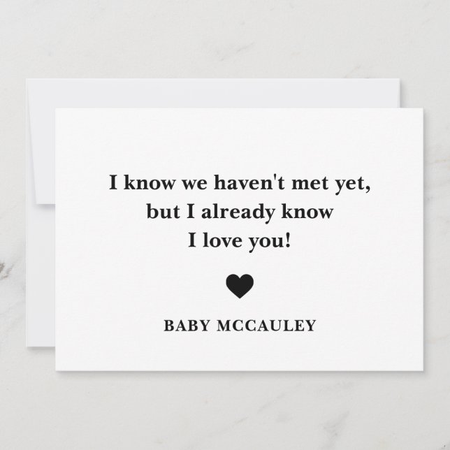 Pappa Gravid-meddelandebox Brev Kort (Framsida)