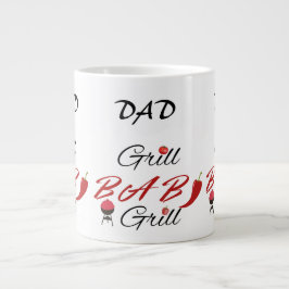 Pappa Grill BBQ – Roligt fadersdagspresent åt hono Jumbo Mugg