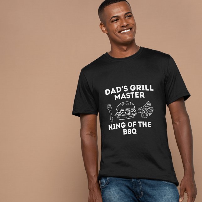 Pappa Grill Master - Kung T Shirt (Dad's Grill Master - King of The BBQ)