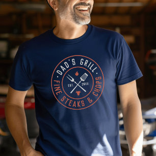 Pappa Grill Personlig År etablerat T Shirt