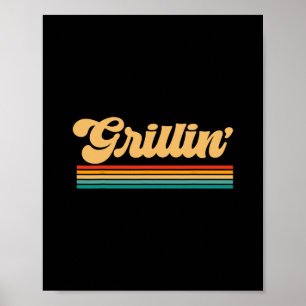 Pappa Grilling Bbq Cooking Chef Poster