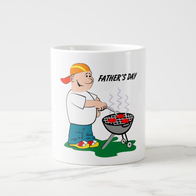 Pappa Grillning - Jumbo Mugg (Framsidan)