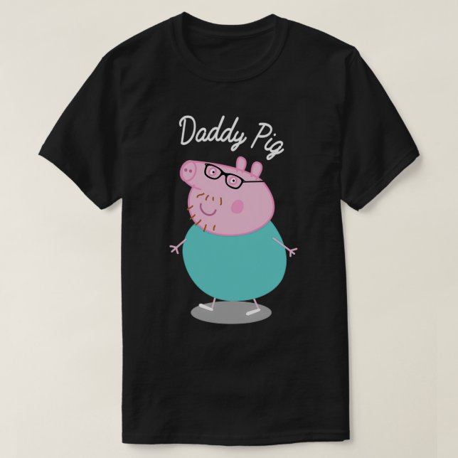 pappa gris Funny gris T Shirt (Design framsida)