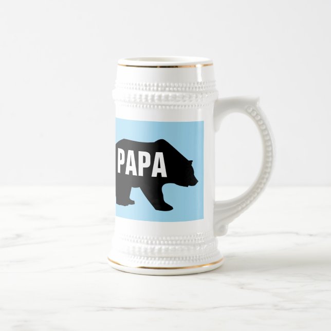 PAPPA GRIZZLY BEAR PAPPA ÖL STEIN SEJDEL (Höger)