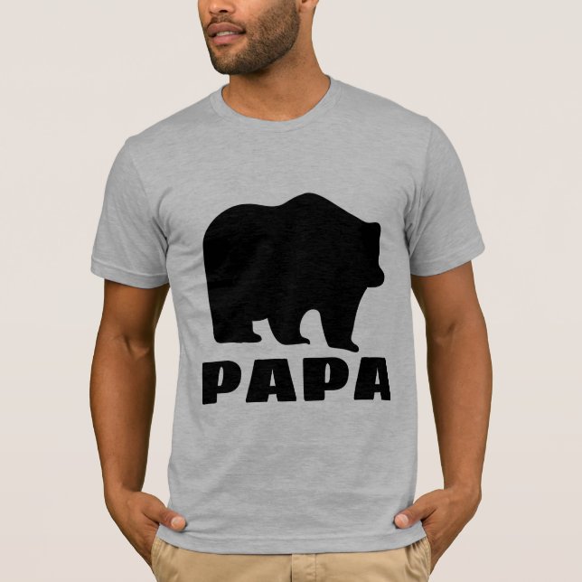 PAPPA GRIZZLY BEAR PAPPA T-SHIRTS TEES (Framsida)