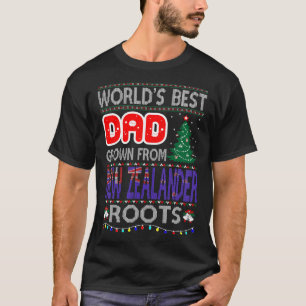 Pappa Grown New Zealander Roots julsötare T Shirt