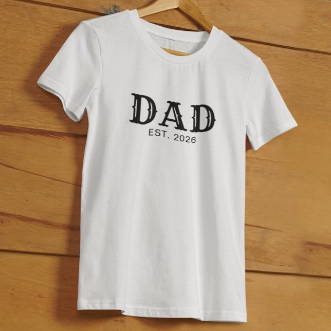 Pappa Grundade Fet Black Typografi T Shirt (Skapare uppladdad)