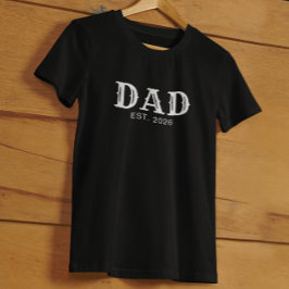 Pappa Grundade Fet Stilren Typografi T Shirt