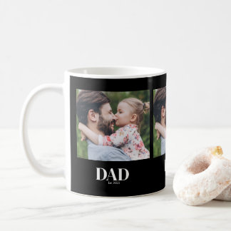 Pappa grundade foto kaffemugg