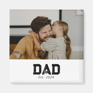 Pappa Grundade Foto Present Magnet