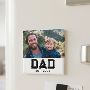 Pappa Grundade Foto Present Magnet