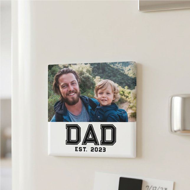 Pappa Grundade Foto Present Magnet (Skapare uppladdad)