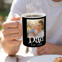 Pappa Grundade Foto Svart Roligt Fetkursive Enkel