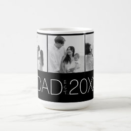 Pappa Grundat År Foto Gåvor Moderna Pappa Kaffemugg