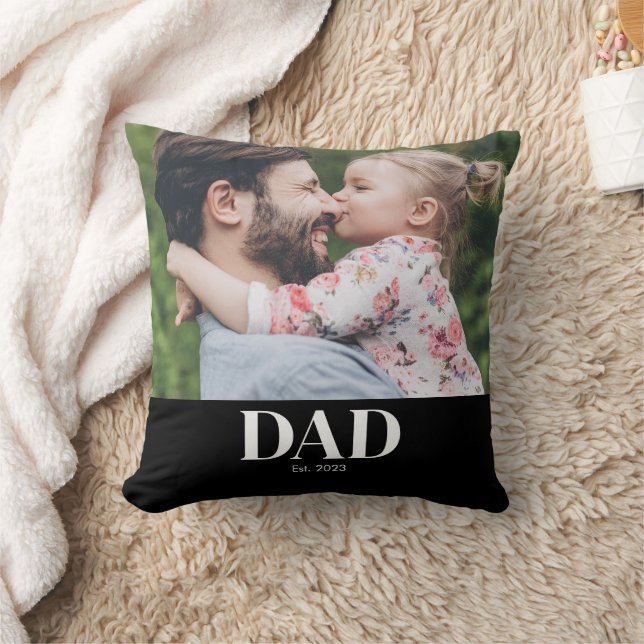 Pappa Grundat Foto Kudde (Filt)