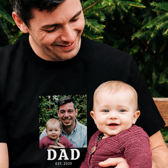 Pappa Grundat Foto Present T Shirt (Skapare uppladdad)