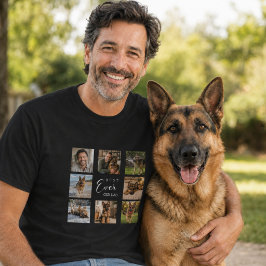 Pappa GSD pappa fotokollage svart T Shirt