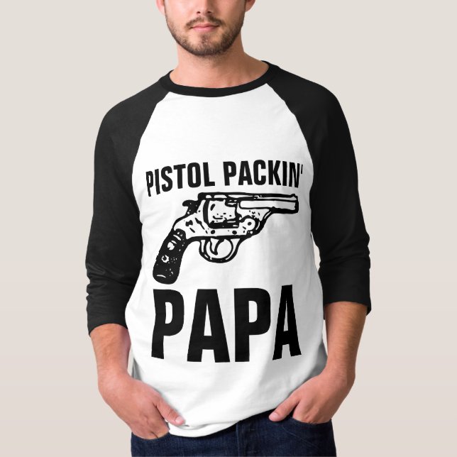 PAPPA GUN 'PISTOL PACIN' PAPPA' T-Shirts (Framsida)
