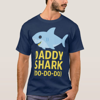 Pappa Haj Söt Pappa Haj Design Roligt Pappa Gif T Shirt