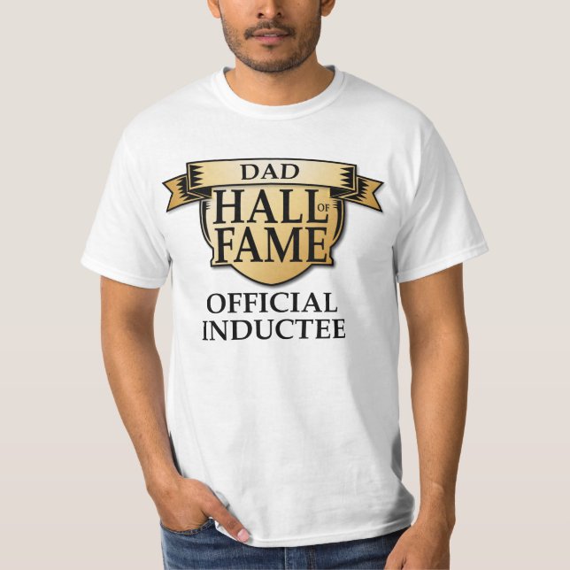 Pappa Hall of Fame Officiell Inducte T Shirt (Framsida)