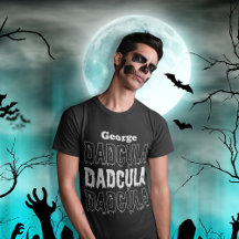 Pappa Halloween t-t-shirt Dadcula-skjortor för man