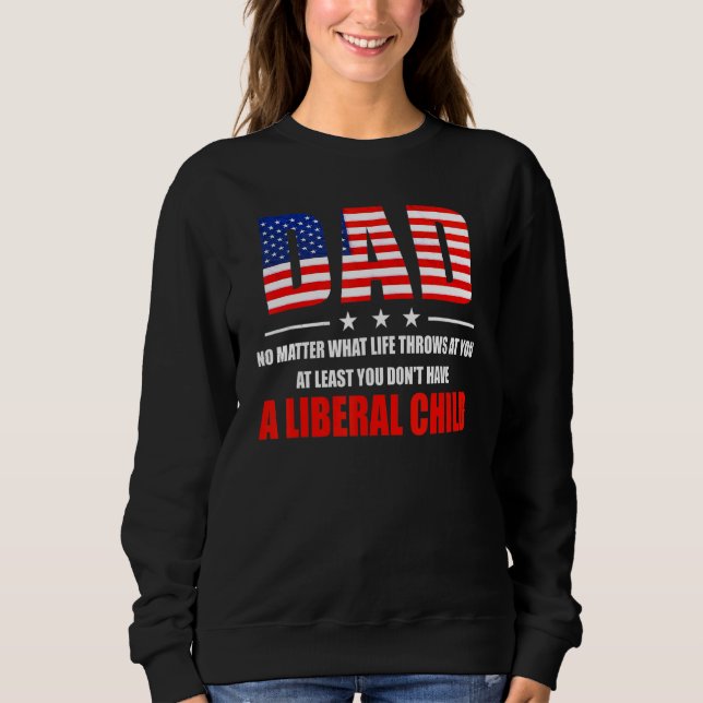 Pappa har åtminstone ingen liberal barnamerika t shirt (Framsida)