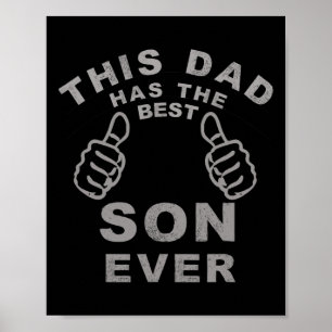 Pappa har den bästa sonen någonsin Fars dag har ge Poster