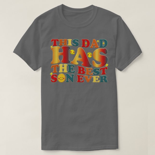 Pappa har den bästa sonen någonsin t shirt (Design framsida)