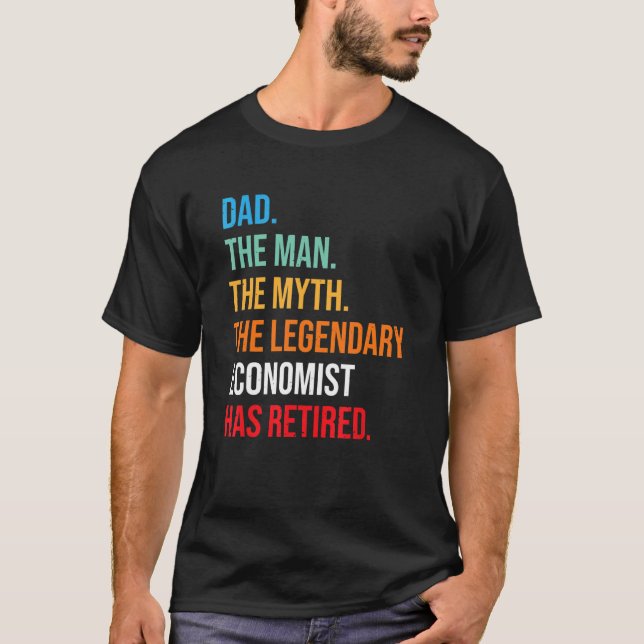 Pappa har den legendariska ekonomen dragit sig til t shirt (Framsida)