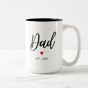 Pappa har etablerat moderna minimalister Två-Tonad mugg
