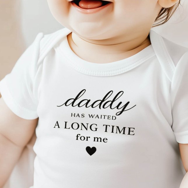 Pappa har väntat Baby Bodysuit Present T Shirt (Skapare uppladdad)