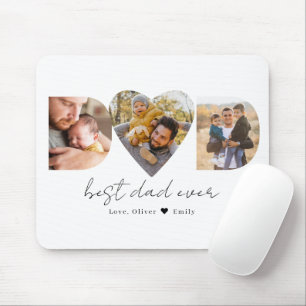 Pappa Heart Photo Collage, Fars dag Gift Musmatta