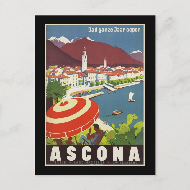 Pappa hela året öppet Ascona Vykort (Framsida)