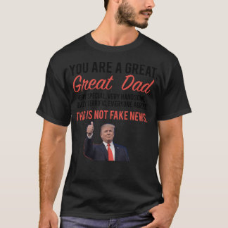 Pappa Helgdag Gift Fars dag Donald Trump T Shirt