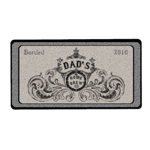 Pappa hem bryggad etikett för öl för Cuatom Fraktsedel