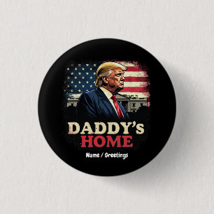 Pappa Hemma 2025 Ett Patriotiskt & Roligt Perspekt Knapp