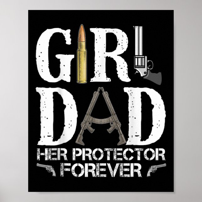 Pappa Hennes skyddare för pappa Funny Fars dag Poster (Framsidan)