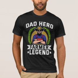Pappa Hero Farmer Legend Fars dag T Shirt