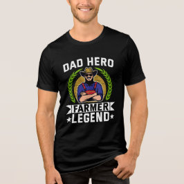 Pappa Hero Farmer Legend Fars dag T Shirt